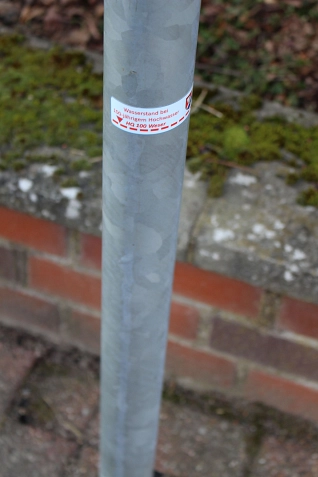 Hochwassermarke in Großenwieden