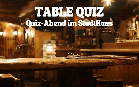 Plakat für Table Quiz am 21.05.2026